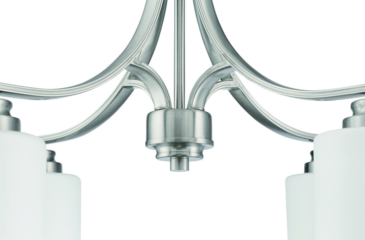 Craftmade Canada - 50524-BNK-WG - Four Light Chandelier - Bolden - Brushed Polished Nickel