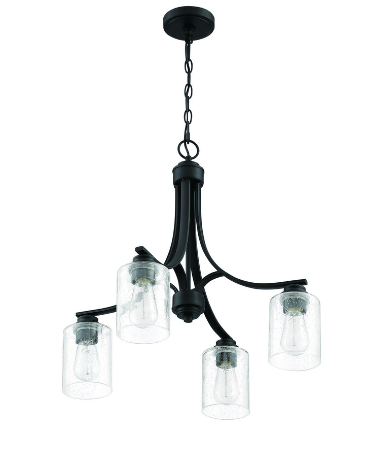 Craftmade Canada - 50524-FB - Four Light Chandelier - Bolden - Flat Black