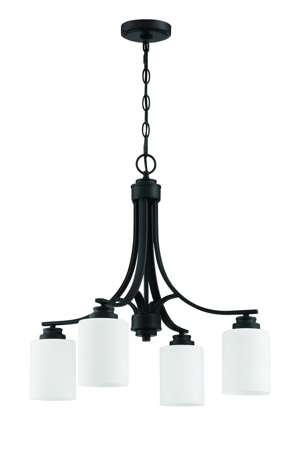 Craftmade Canada - 50524-FB-WG - Four Light Chandelier - Bolden - Flat Black