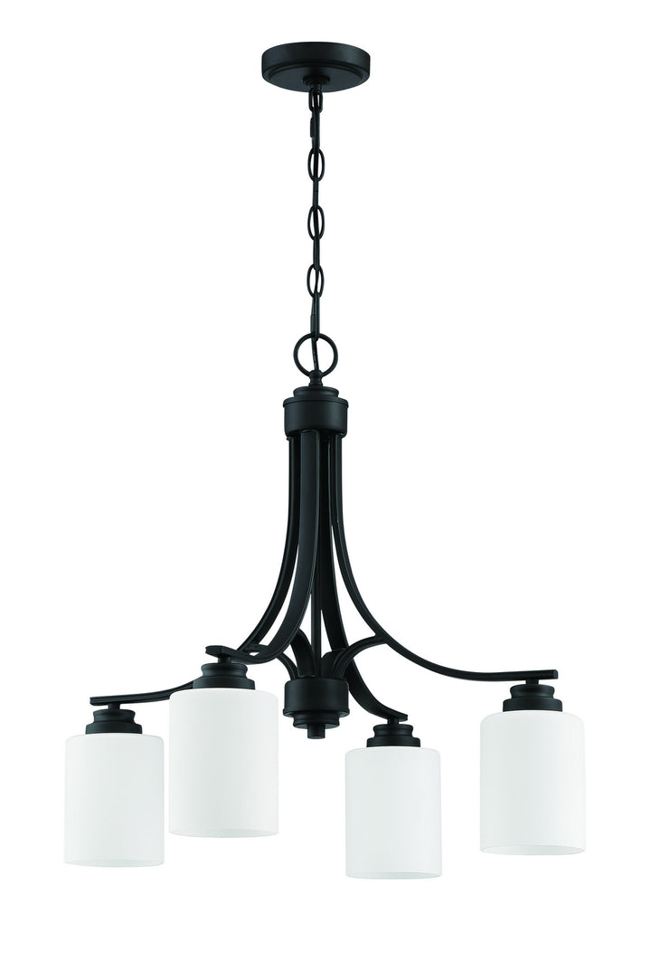 Craftmade Canada - 50524-FB-WG - Four Light Chandelier - Bolden - Flat Black