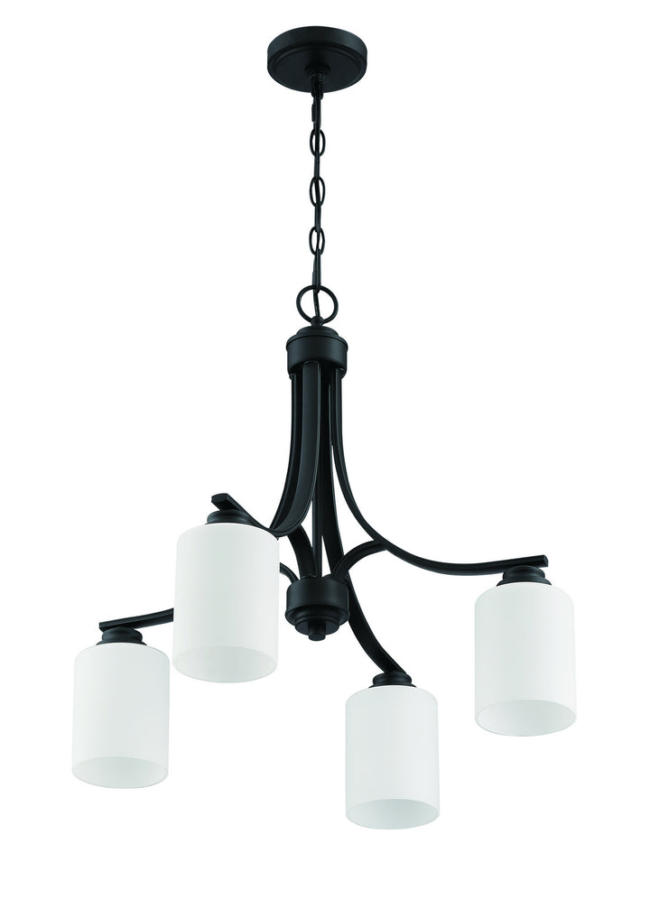 Craftmade Canada - 50524-FB-WG - Four Light Chandelier - Bolden - Flat Black