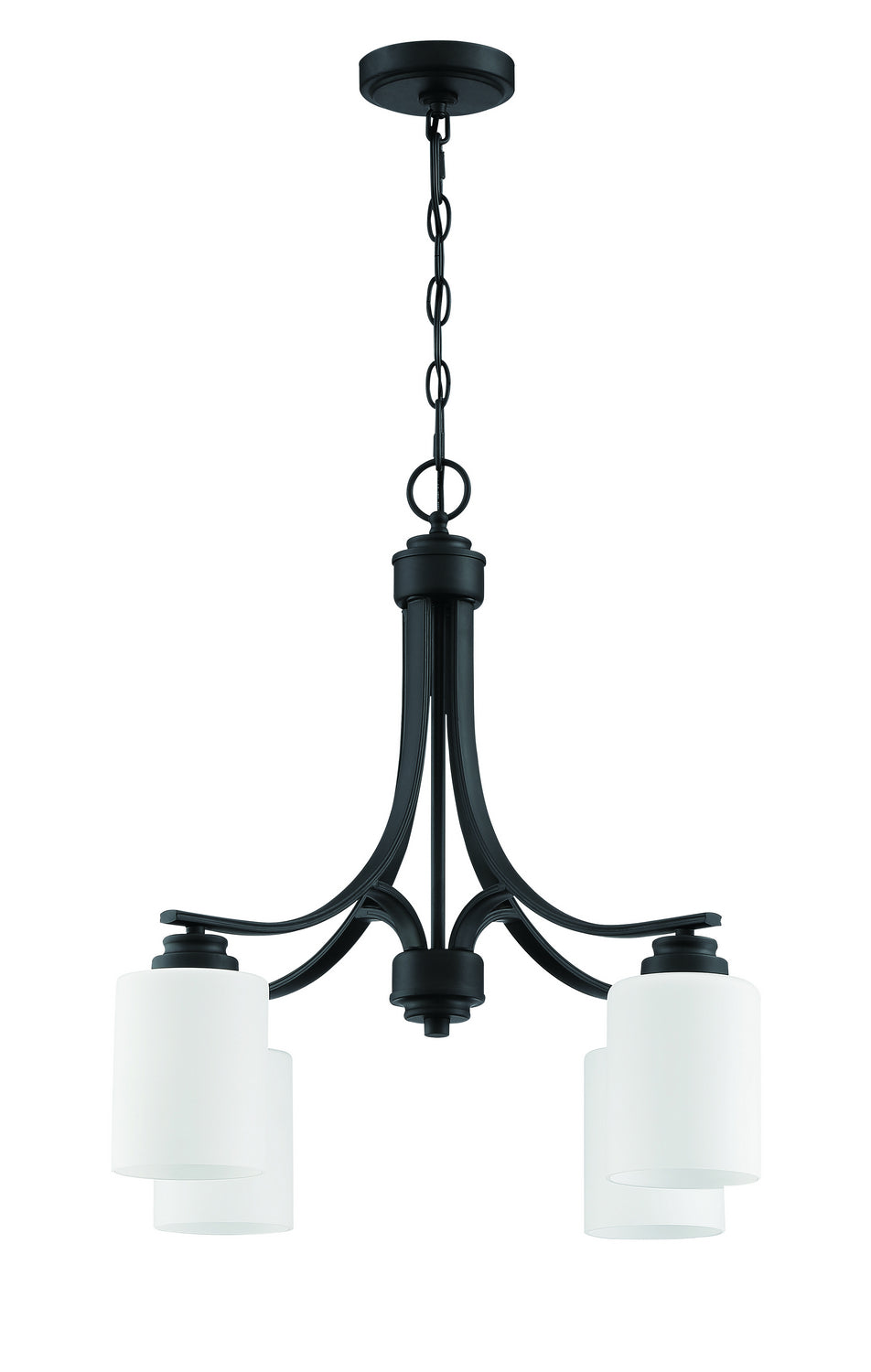 Craftmade Canada - 50524-FB-WG - Four Light Chandelier - Bolden - Flat Black
