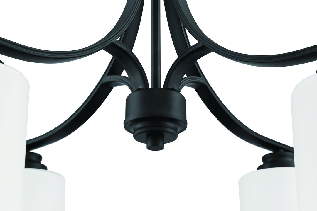 Craftmade Canada - 50524-FB-WG - Four Light Chandelier - Bolden - Flat Black