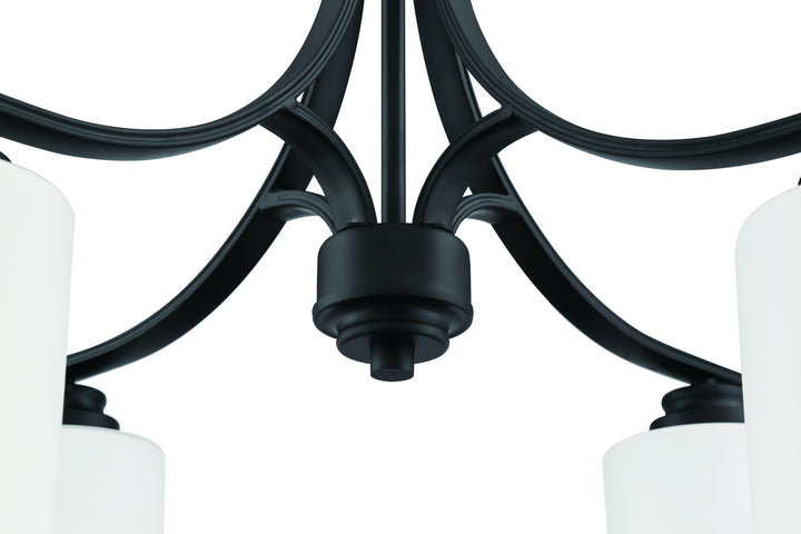 Craftmade Canada - 50524-FB-WG - Four Light Chandelier - Bolden - Flat Black