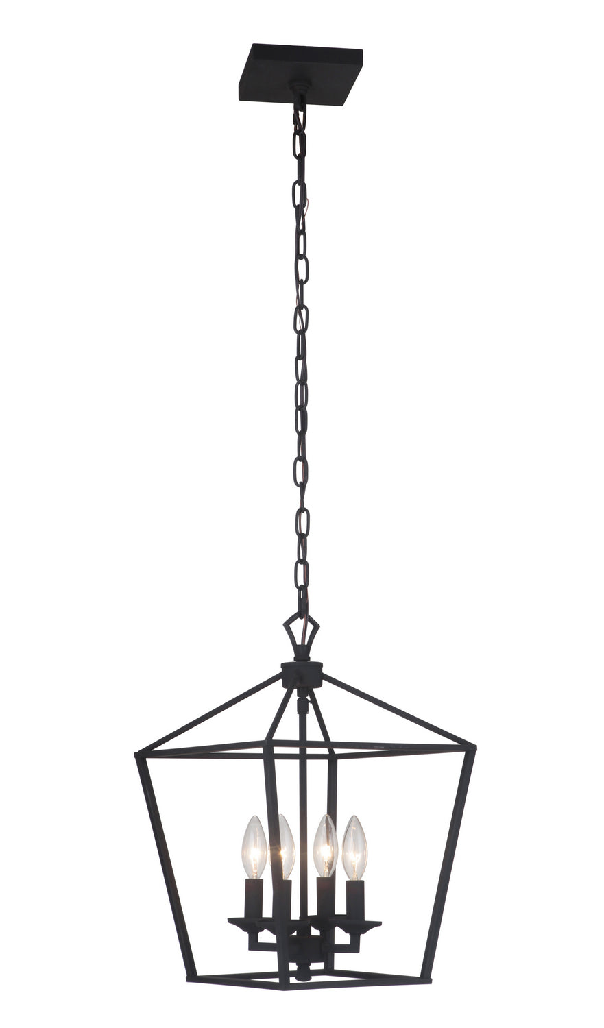 Craftmade Canada - 52934-FB - Four Light Foyer Pendant - Flynt - Flat Black
