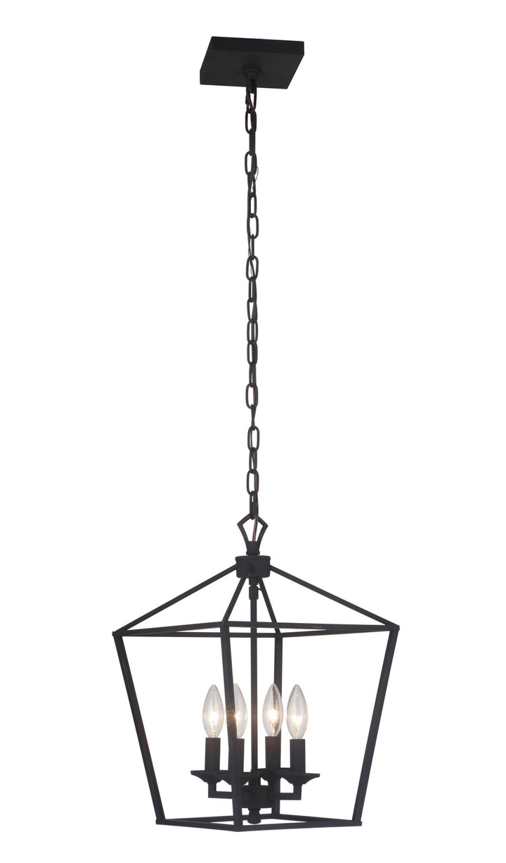 Craftmade Canada - 52934-FB - Four Light Foyer Pendant - Flynt - Flat Black