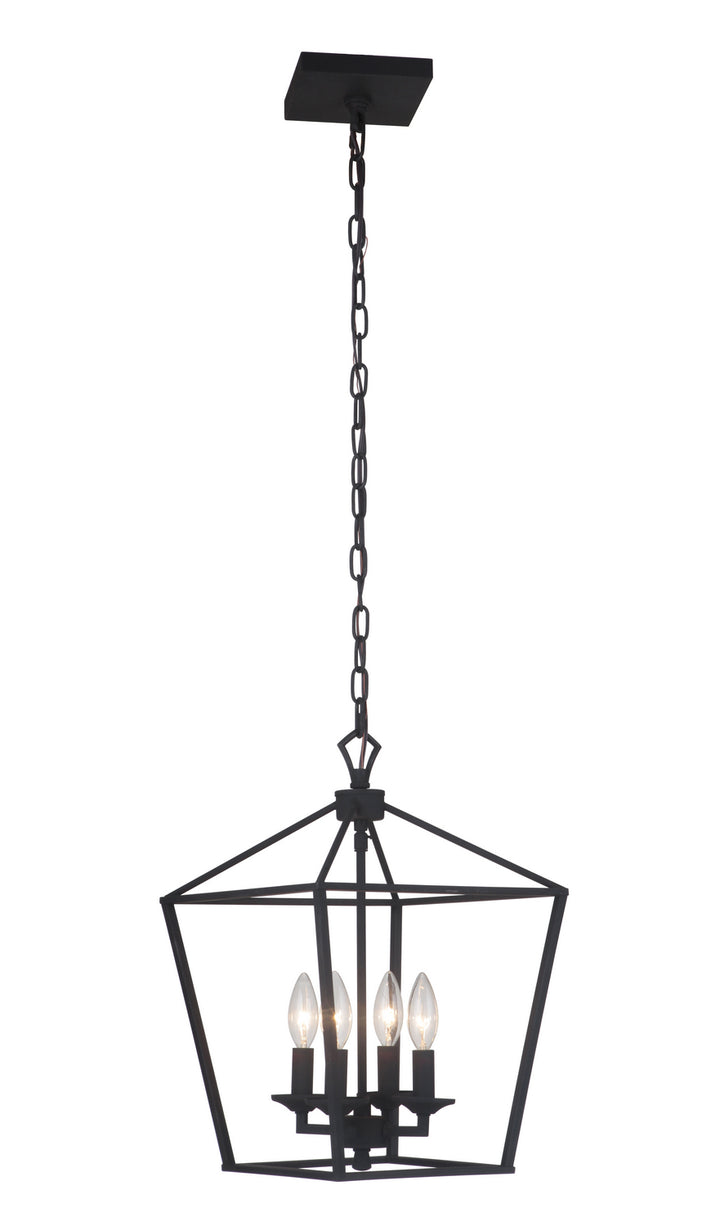 Craftmade Canada - 52934-FB - Four Light Foyer Pendant - Flynt - Flat Black