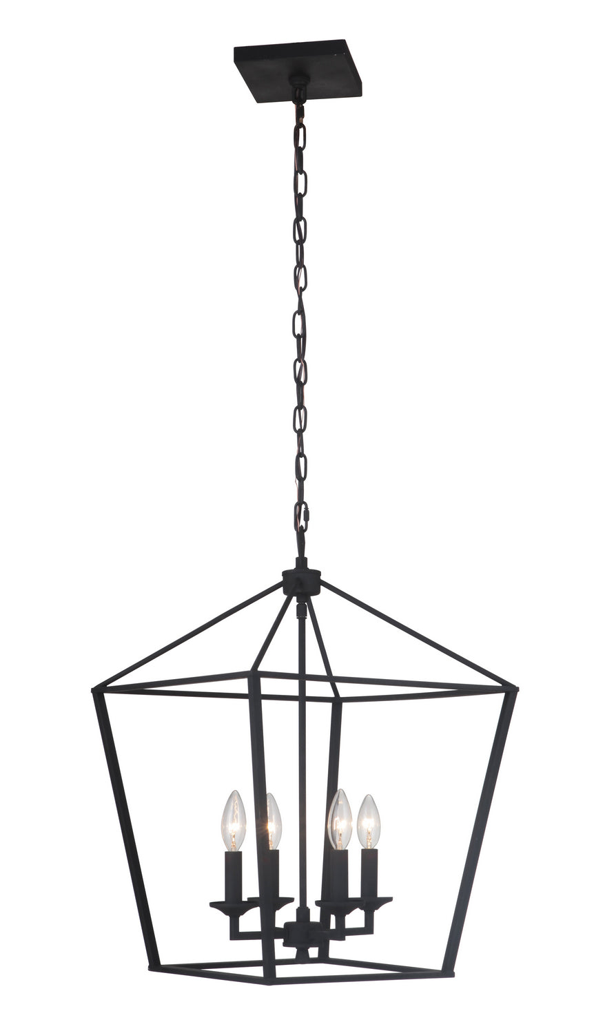 Craftmade Canada - 52935-FB - Four Light Foyer Pendant - Flynt - Flat Black