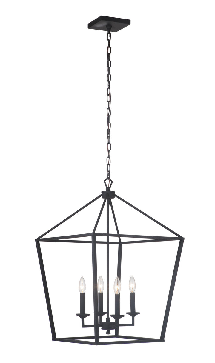 Craftmade Canada - 52936-FB - Four Light Foyer Pendant - Flynt - Flat Black