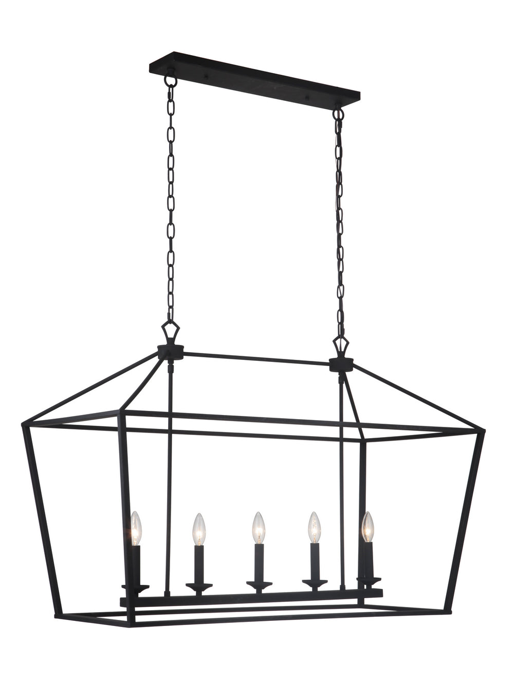 Craftmade Canada - 52975-FB - Five Light Island Pendant - Flynt - Flat Black