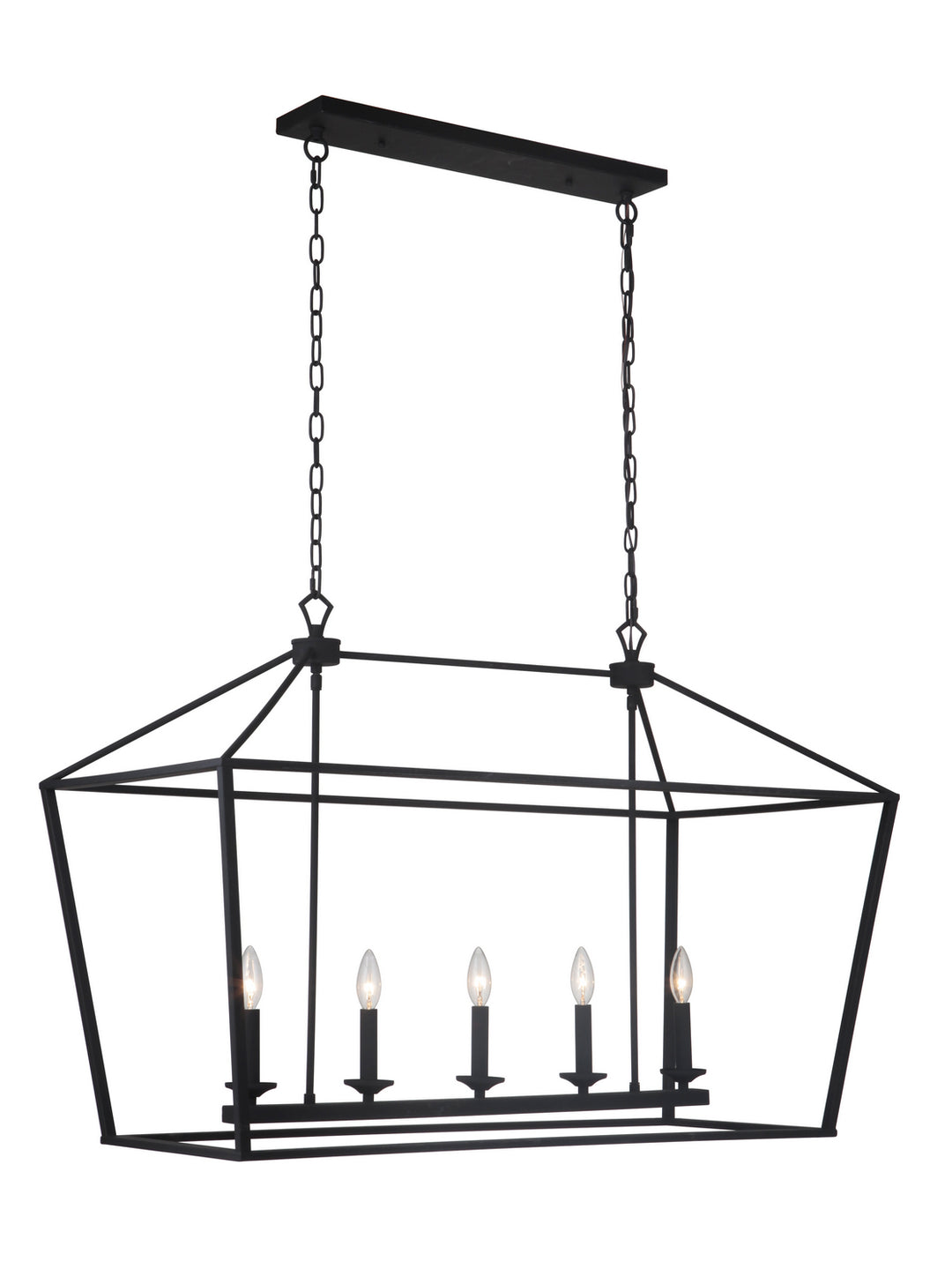 Craftmade Canada - 52975-FB - Five Light Island Pendant - Flynt - Flat Black