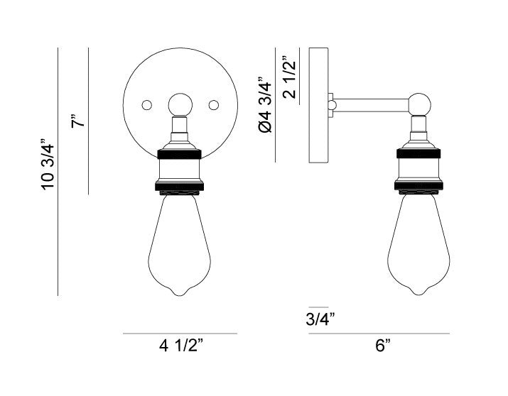 Matteo Canada - W46100AG - One Light Wall Sconce - Bulstrode'S Workshop - Aged Gold Brass