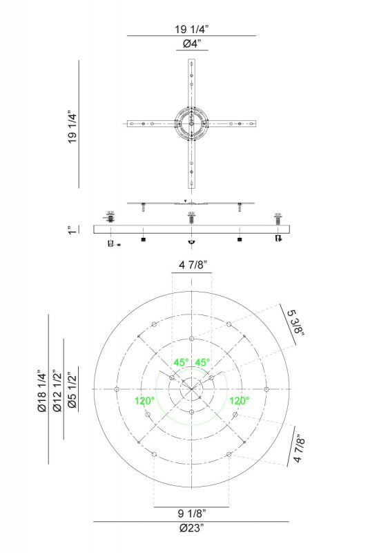 Matteo Canada - CP0112BK - Ceiling Canopy - Multi Ceiling Canopy (Line Voltage) - Black