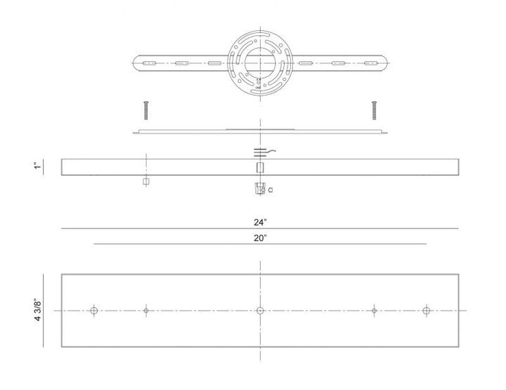Matteo Canada - CP0203CH - Multi Ceiling Canopy - Multi Ceiling Canopy (Line Voltage) - Chrome