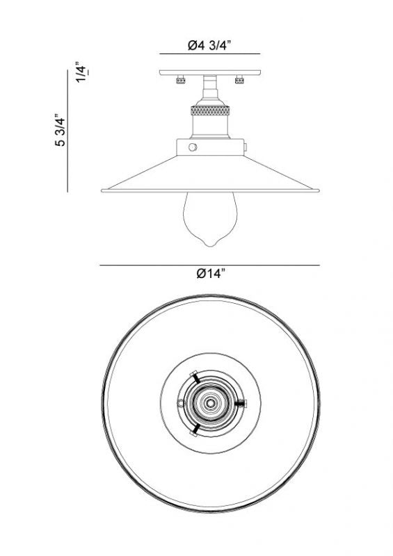 Matteo Canada - X46113AGBK - One Light Flush Mount - Bulstrode'S Workshop - Aged Gold Brass