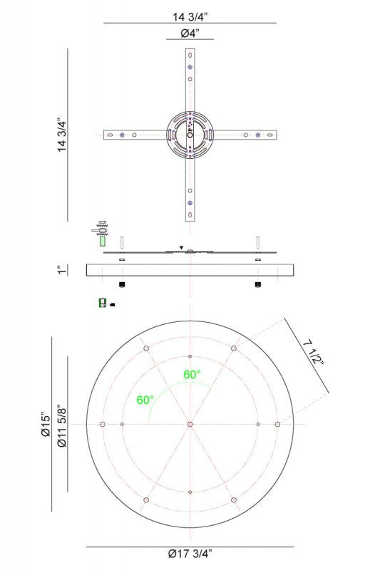 Matteo Canada - CP0107WH - Ceiling Canopy - Multi Ceiling Canopy (Line Voltage) - White