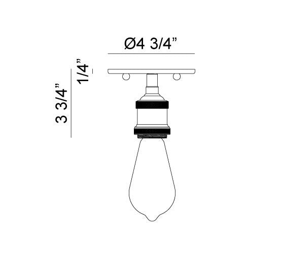 Matteo Canada - X46100AG - One Light Flush Mount - Bulstrode'S Workshop - Aged Gold Brass