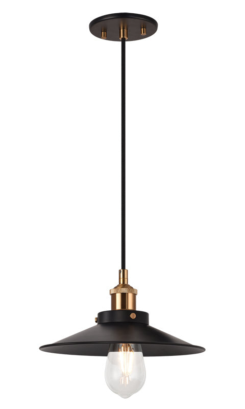 Matteo Canada - C46111AGBK - One Light Pendant - Bulstrode'S Workshop - Aged Gold Brass