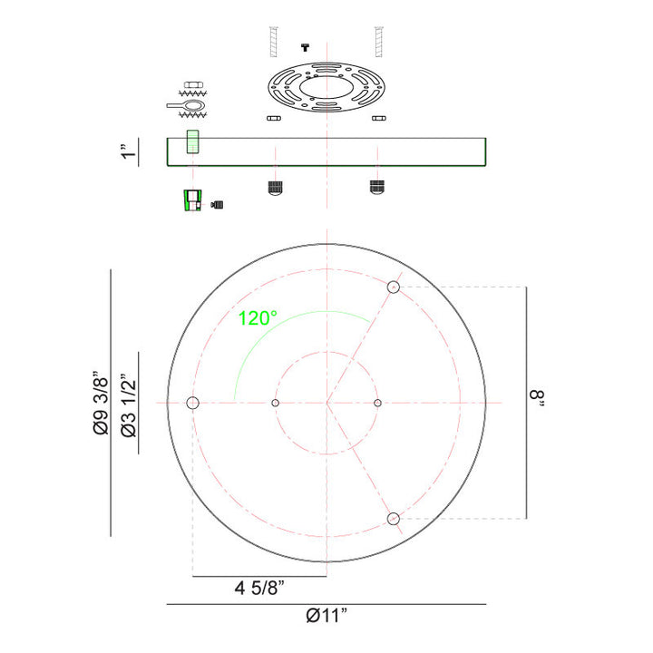 Matteo Canada - CP0103CH - Canopy - Multi Ceiling Canopy (Line Voltage) - Chrome