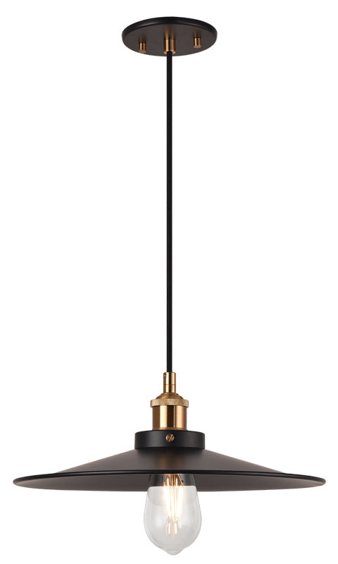 Matteo Canada - C46113AGBK - One Light Pendant - Bulstrode'S Workshop - Aged Gold Brass