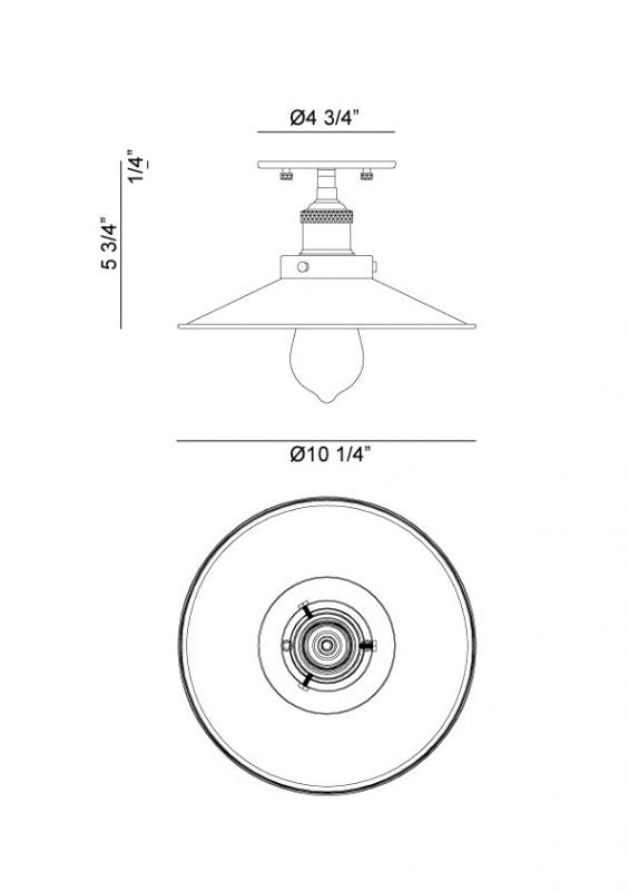 Matteo Canada - X46111AGCH - One Light Ceiling Mount - Bulstrode'S Workshop - Aged Gold Brass