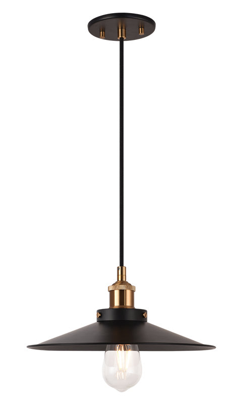 Matteo Canada - C46112AGBK - One Light Pendant - Bulstrode'S Workshop - Aged Gold Brass