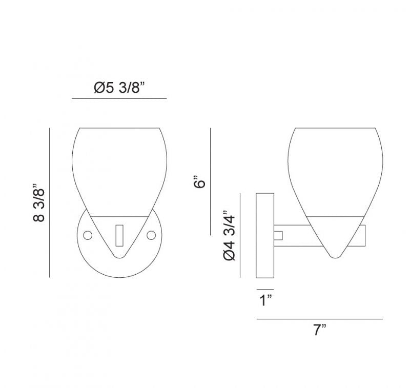 Matteo Canada - W74001AG - One Light Wall Sconce - Reya - Aged Gold Brass