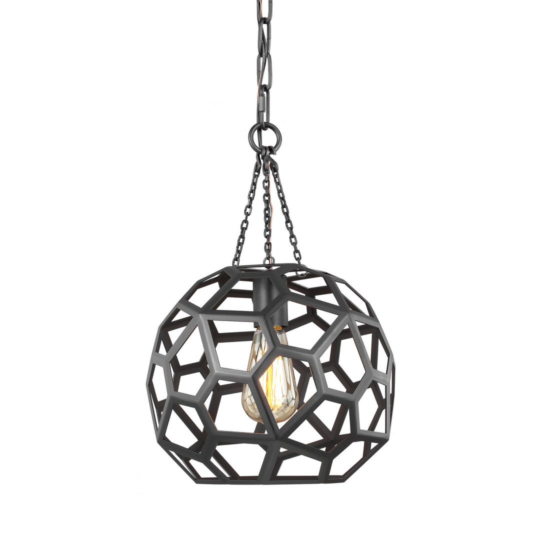 Visual Comfort Studio Canada - AP1051MBK - One Light Pendant - Feccetta - Midnight Black