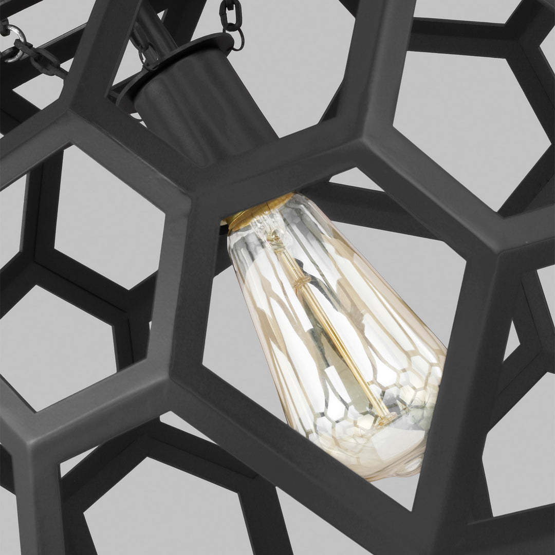 Visual Comfort Studio Canada - AP1061MBK - One Light Pendant - Feccetta - Midnight Black