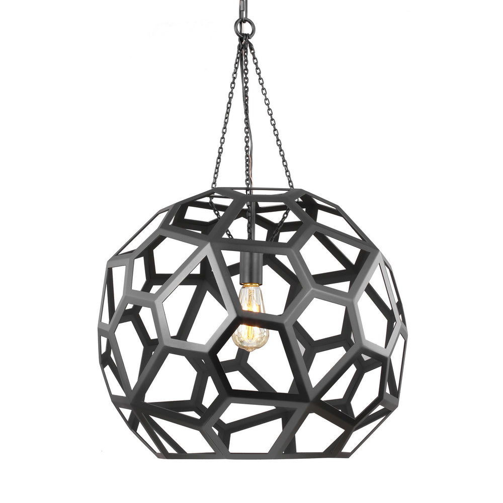 Visual Comfort Studio Canada - AP1071MBK - One Light Pendant - Feccetta - Midnight Black