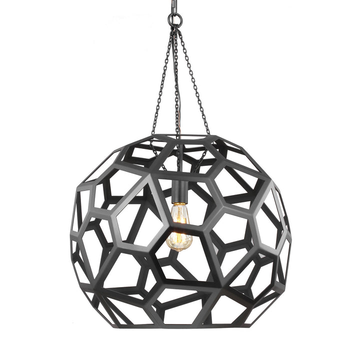 Visual Comfort Studio Canada - AP1071MBK - One Light Pendant - Feccetta - Midnight Black