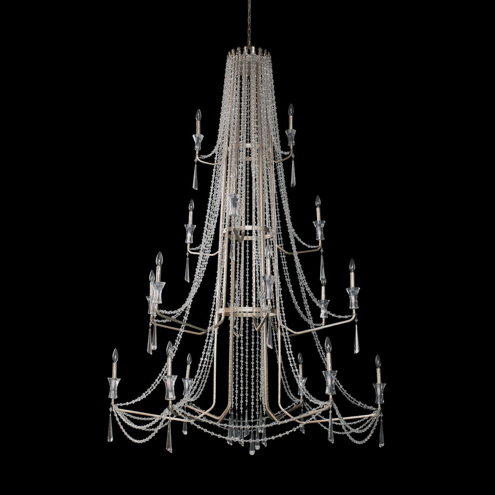 Varaluz - 270C18TR - 18 Light Chandelier - Barcelona - Transcend Silver