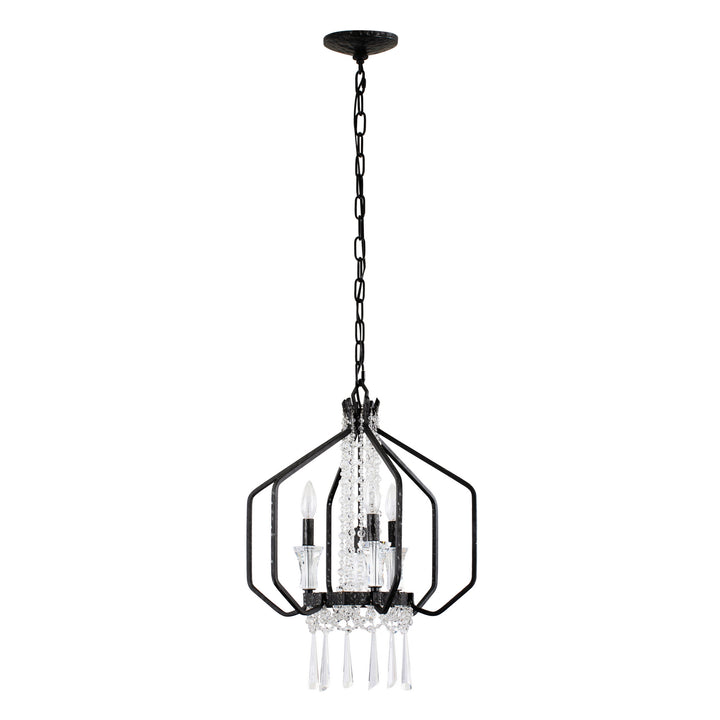 Varaluz - 270P04OX - Four Light Pendant - Barcelona - Onyx