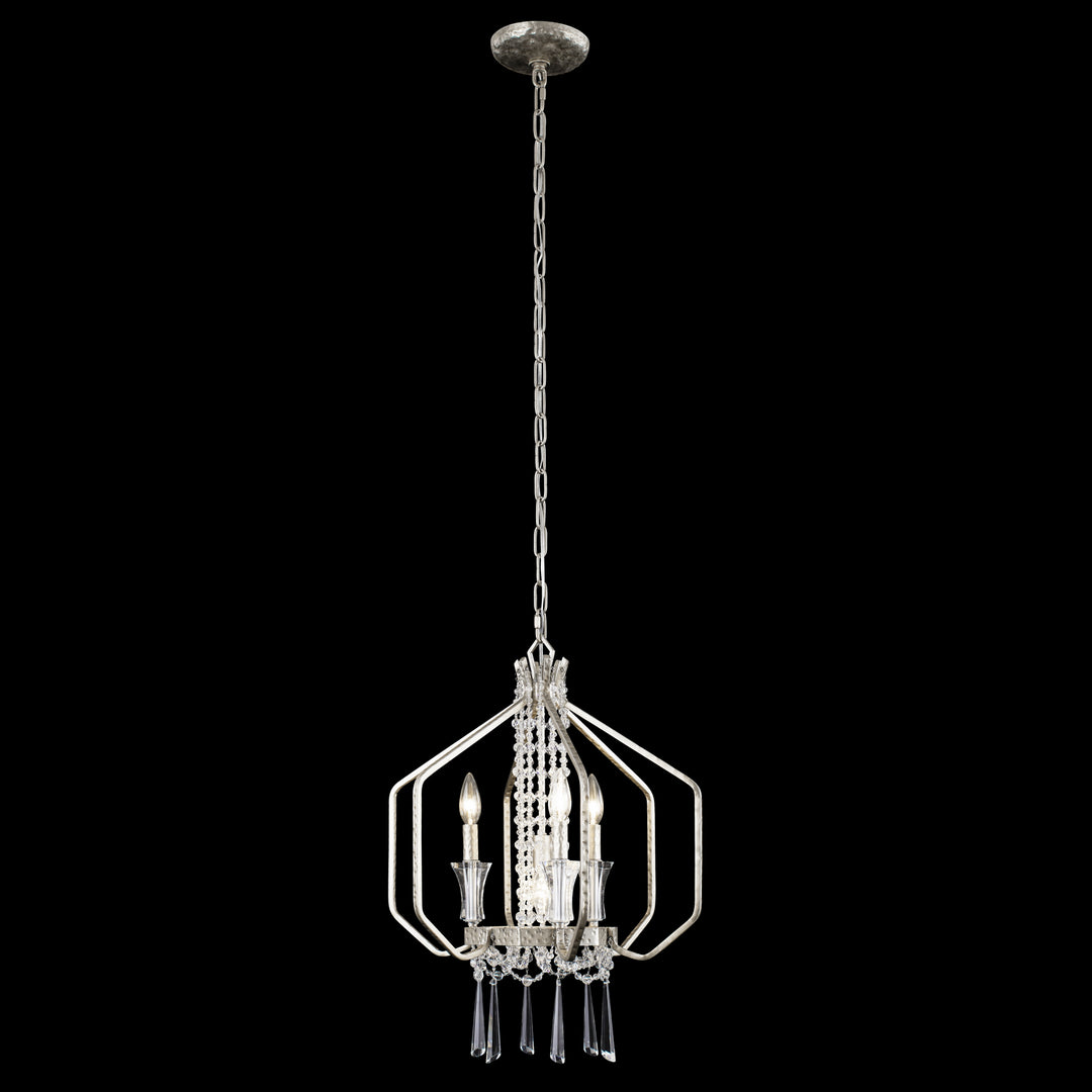 Varaluz - 270P04TR - Four Light Pendant - Barcelona - Transcend Silver