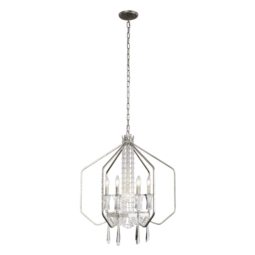 Varaluz - 270P07TR - Seven Light Pendant - Barcelona - Transcend Silver