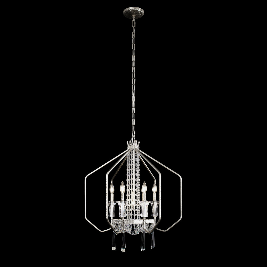 Varaluz - 270P07TR - Seven Light Pendant - Barcelona - Transcend Silver