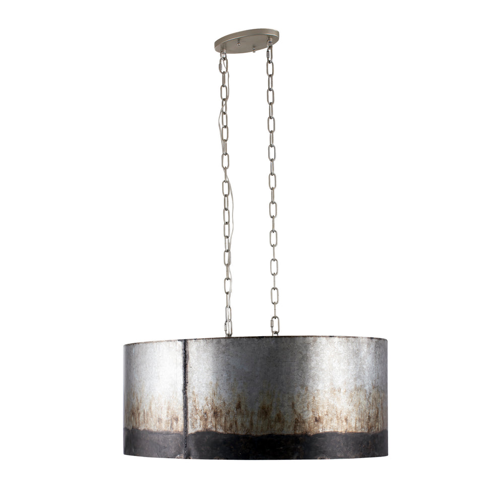 Varaluz - 323N06OG - Six Light Pendant - Cannery - Ombre Galvanized
