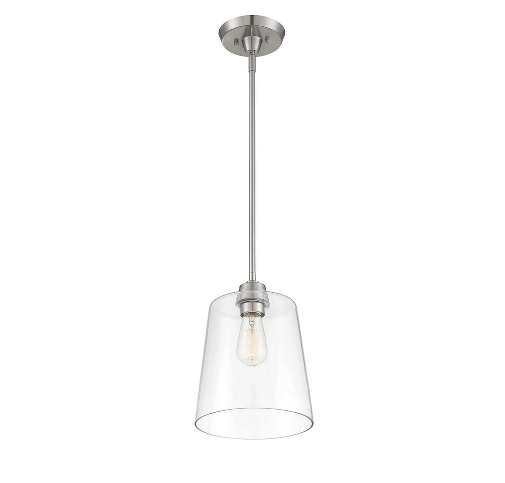 Meridian - M70081BN - One Light Pendant - Mpend - Brushed Nickel