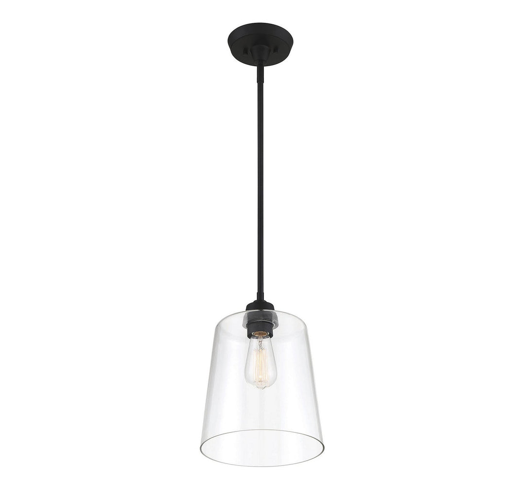Meridian - M70081MBK - One Light Pendant - Mpend - Matte Black
