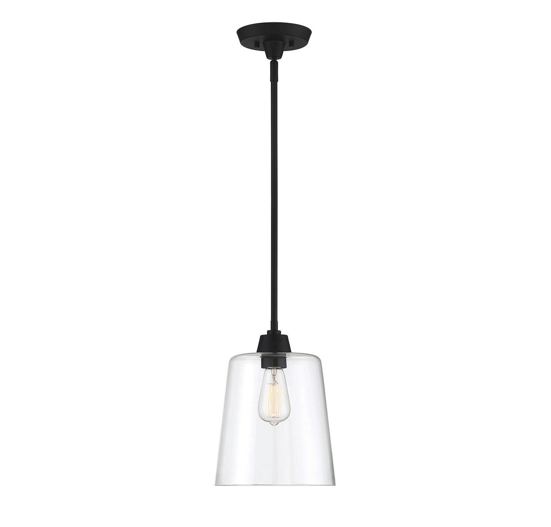 Meridian - M70081MBK - One Light Pendant - Mpend - Matte Black
