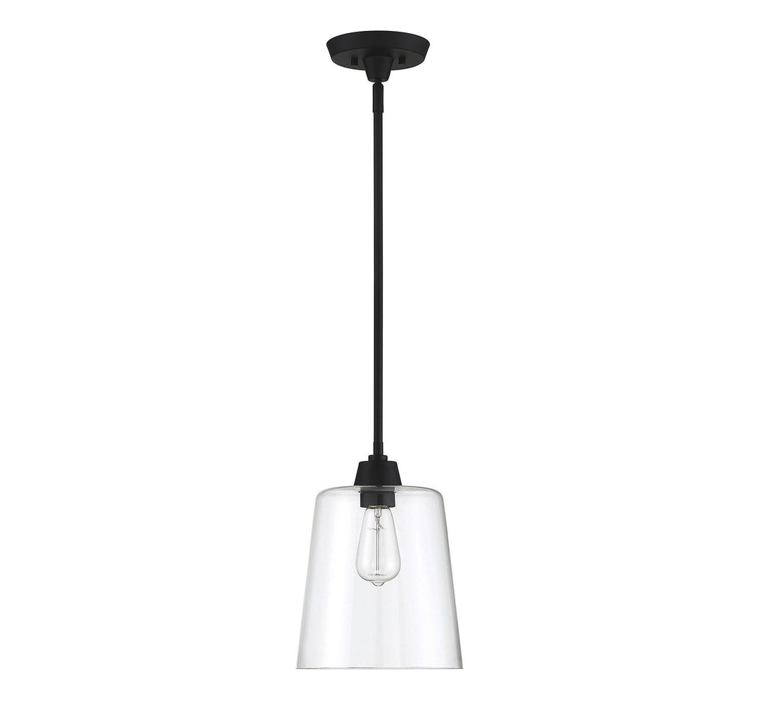 Meridian - M70081MBK - One Light Pendant - Mpend - Matte Black