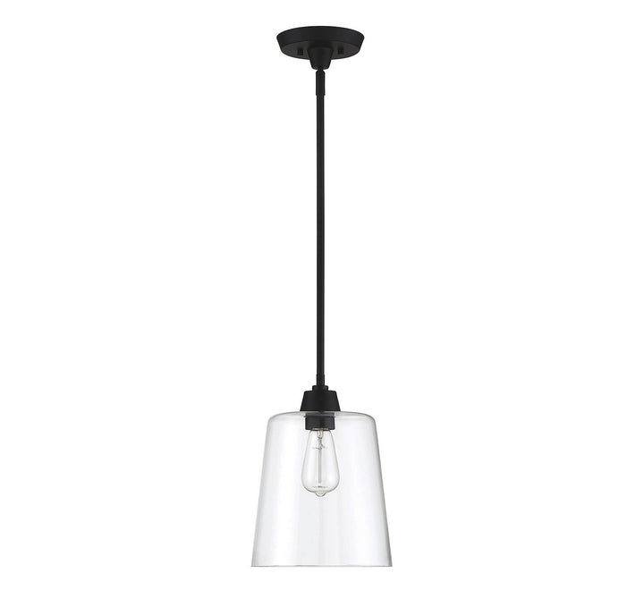 Meridian - M70081MBK - One Light Pendant - Mpend - Matte Black