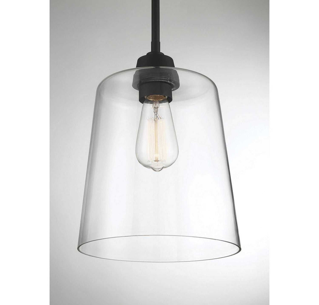 Meridian - M70081MBK - One Light Pendant - Mpend - Matte Black