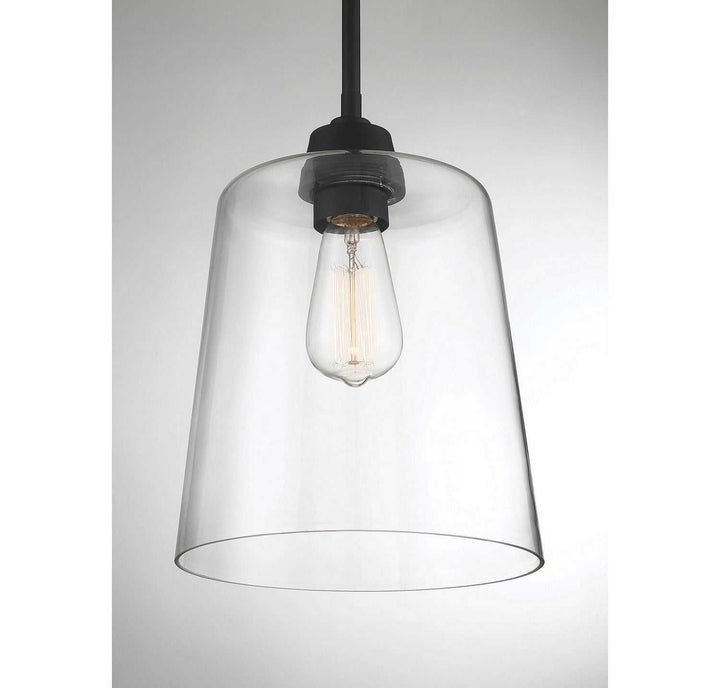 Meridian - M70081MBK - One Light Pendant - Mpend - Matte Black