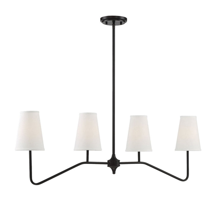 Meridian - M10078ORB - Four Light Chandelier - Mchan - Oil Rubbed Bronze