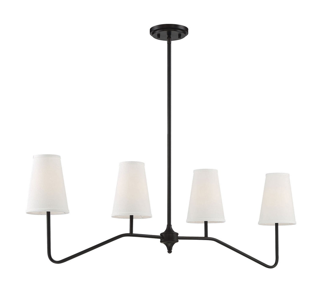 Meridian - M10078ORB - Four Light Chandelier - Mchan - Oil Rubbed Bronze