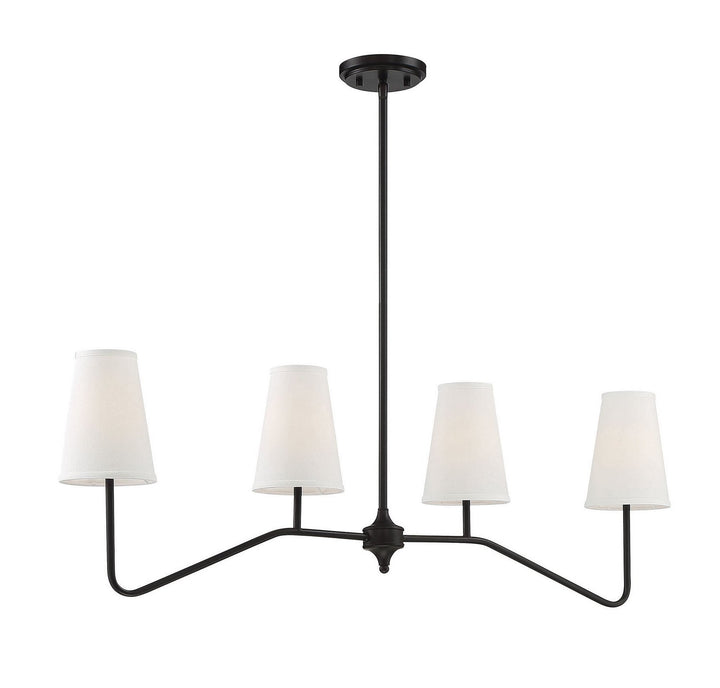Meridian - M10078ORB - Four Light Chandelier - Mchan - Oil Rubbed Bronze