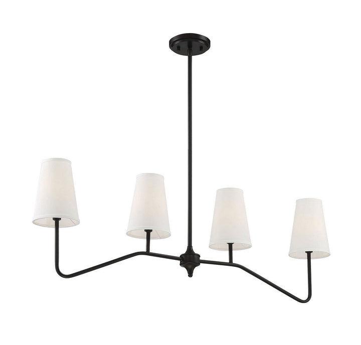 Meridian - M10078ORB - Four Light Chandelier - Mchan - Oil Rubbed Bronze