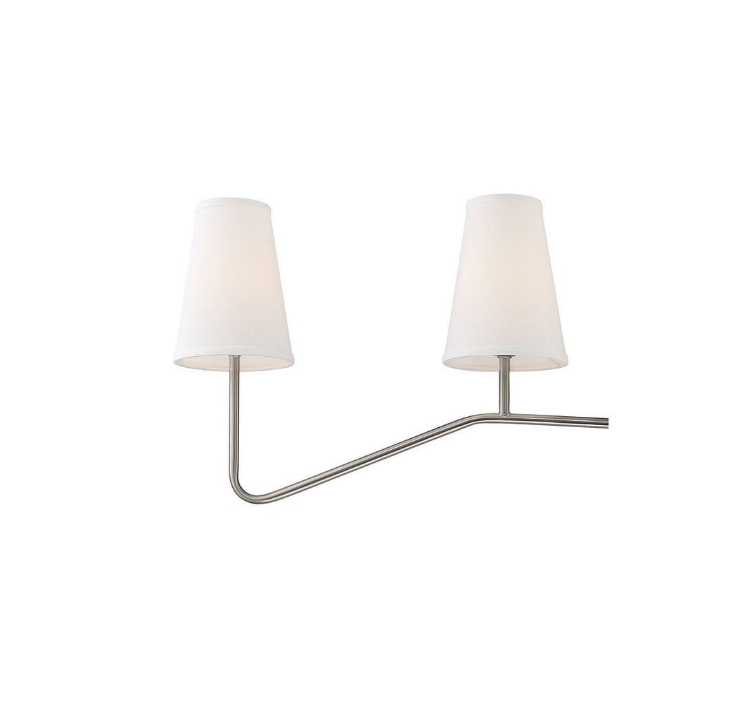 Meridian - M10078BN - Four Light Chandelier - Mchan - Brushed Nickel