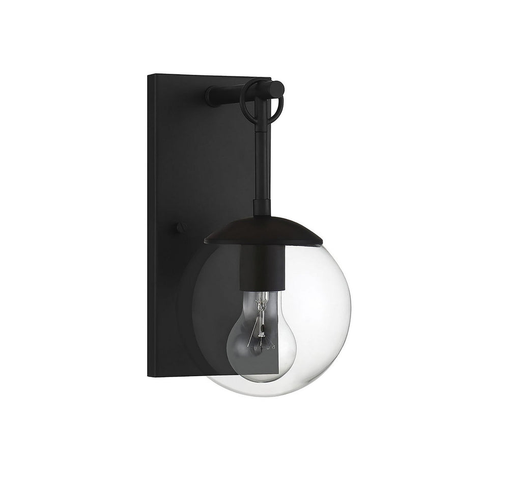 Meridian - M50029BK - One Light Outdoor Wall Sconce - Moutd - Matte Black